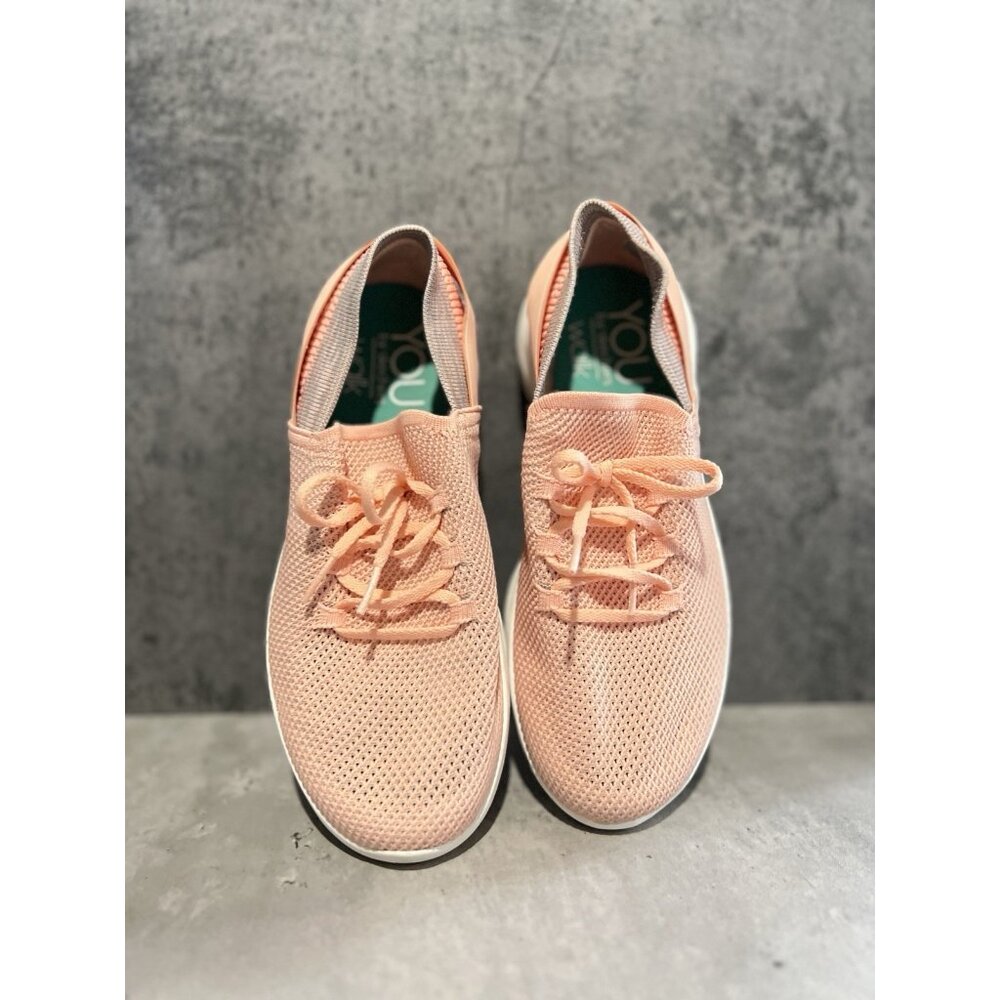 Skechers You Spirit Womens Athletic Running Training Shoes Size 7 Peach White - Picture 8 of 12